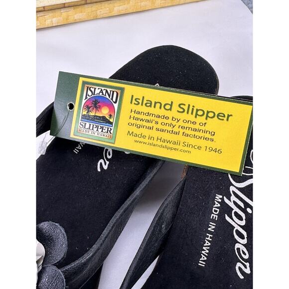 Island Slipper Womens Flower Style Sandals Size 5 Made in Hawaii Brand New W/Box - Picture 12 of 16